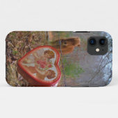 Valentijn Heart Miniatuur brown Horse Case-Mate iPhone Case (Achterkant (horizontaal))