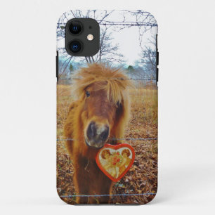 Valentijn Heart Miniatuur brown Horse Case-Mate iPhone Case