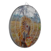 Valentijn Heart Miniatuur brown Horse Dartbord (Voorkant Links)