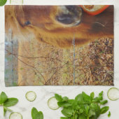 Valentijn Heart Miniatuur brown Horse Theedoek (Gevouwen)