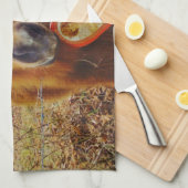 Valentijn Heart Miniatuur brown Horse Theedoek (Quarter Fold)