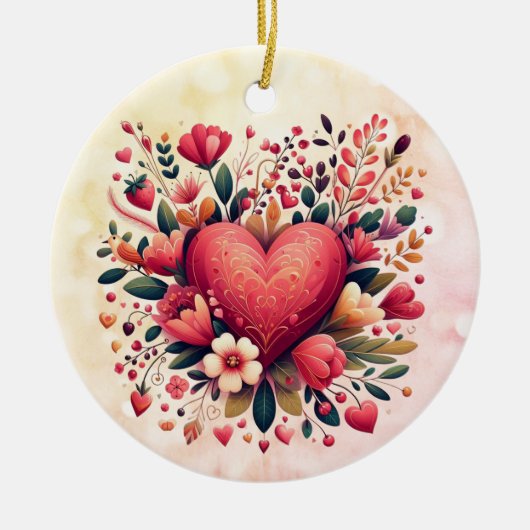 Valentijn Heart Ornament (Voorkant)
