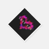 Valentijn Heart Paper Napkins Servet (Hoek)