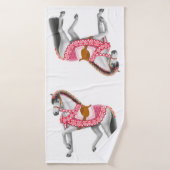 Valentijn Heart Parade Horse Bath Towel Badhanddoek (Badhanddoek)