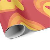 valentijn Heart Pizza Love levendig speels Cadeaupapier (Rol Hoek)