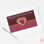 Valentijn Heart Rechthoekige Sticker (Envelop)
