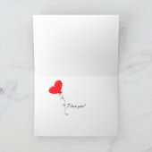 Valentijn Heart Red Rose Petal Feestdagen Kaart (Binnen)