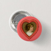 Valentijn Heart Ronde Button 3,2 Cm (Voorkant /achterkant)