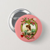 Valentijn Heart Ronde Button 5,7 Cm (Voorkant /achterkant)