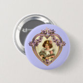 Valentijn Heart Ronde Button 5,7 Cm (Voorkant /achterkant)