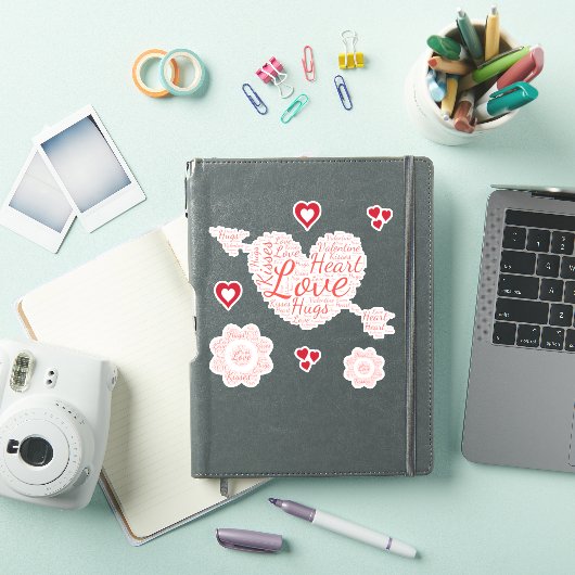 Valentijn Heart Shapechard Sticker (iPad Cover)