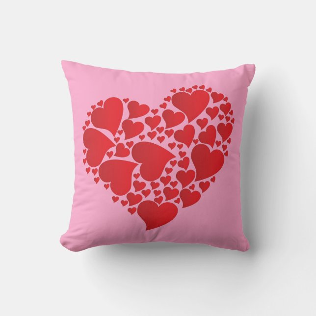 Valentijn Heart Sierkussen (Voorkant)