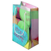 Valentijn Heart Snoep Klein Cadeauzakje (Voorkant Gekanteld)