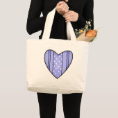 Valentijn Heart T-shirts en cadeaus Grote Tote Bag (Voorkant (product))