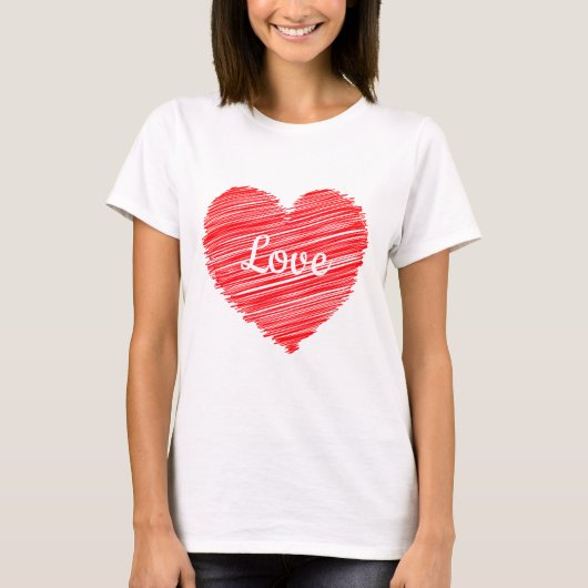Valentijn Heart Women's T-Shirt (Voorkant)