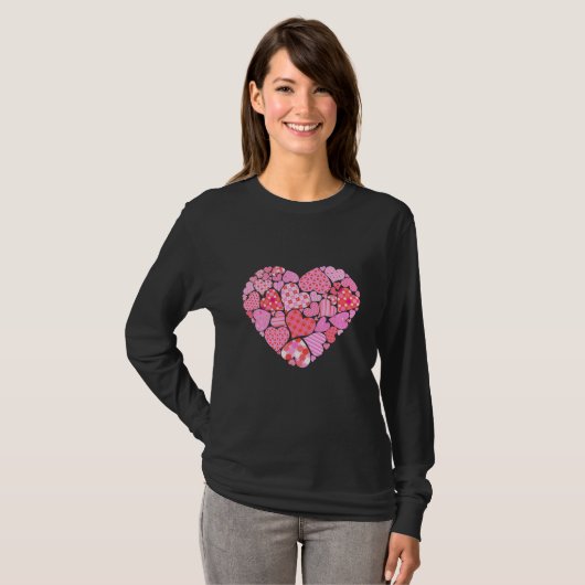 Valentijn Heart Women's T-Shirt (Voorkant volledig)