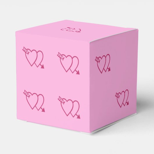 Valentijn Hearts 6-zijdige dobbelsteen sterven Bedankdoosjes (Achterkant)