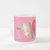 Valentijn Hearts & Arrow Mok (Voorkant links)