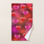 Valentijn Hearts Bad Handdoek (Handdoek)