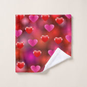 Valentijn Hearts Bad Handdoek (Wasdoekje)
