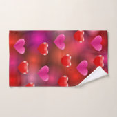 Valentijn Hearts Bad Handdoek (Handdoek)