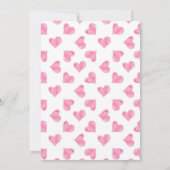 Valentijn Hearts Birthday Uitnodiging (Achterkant)