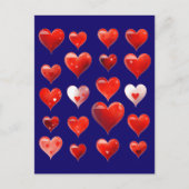 Valentijn Hearts Briefkaart (Voorkant)