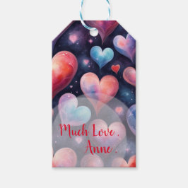 Valentijn Hearts Cadeaulabel
