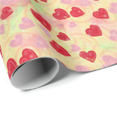 Valentijn Hearts Cadeaupapier (Rol Hoek)