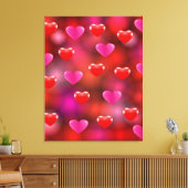 Valentijn Hearts Canvas Afdruk (Insitu (Woonkamer))