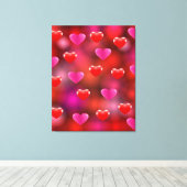 Valentijn Hearts Canvas Afdruk (Insitu (Houten vloer))