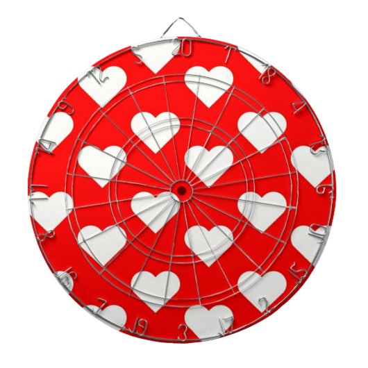 Valentijn Hearts Dartbord (Voorkant)
