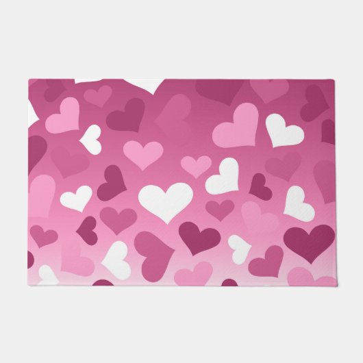 Valentijn Hearts Deurmat (Voorkant)