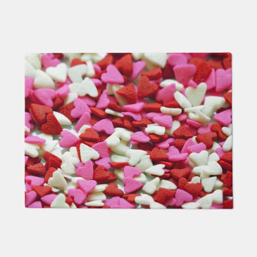 Valentijn Hearts Deurmat (Voorkant)