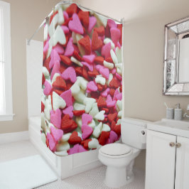 Valentijn Hearts Douchegordijn