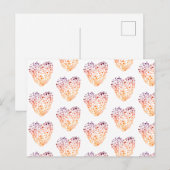 Valentijn Hearts DrawingPostcard Feestdagenkaart (Voorkant / Achterkant)