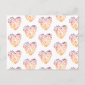 Valentijn Hearts DrawingPostcard Feestdagenkaart (Voorkant)