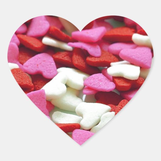 Valentijn Hearts Hart Sticker (Voorkant)