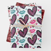 Valentijn Hearts Inpakpapier Vel (In situ)