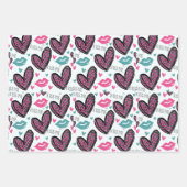 Valentijn Hearts Inpakpapier Vel (Voorkant)