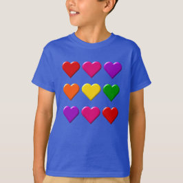 Valentijn Hearts Kinder T-shirt