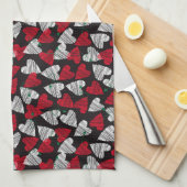 Valentijn Hearts Kitchen Towel Theedoek (Quarter Fold)