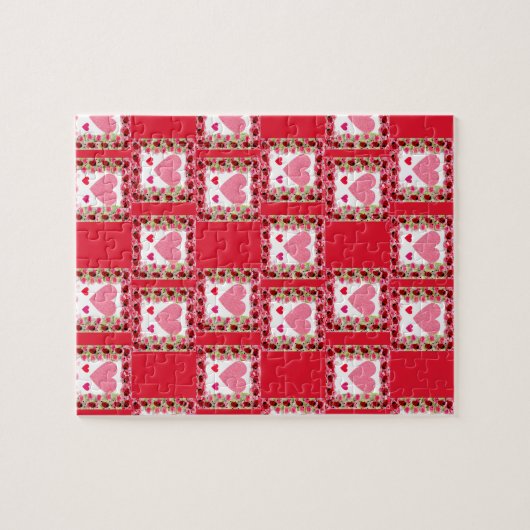 Valentijn Hearts Legpuzzel (Horizontaal)
