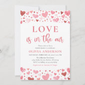 Valentijn Hearts Love is in het Air Vrijgezellenfe Kaart (Voorkant)