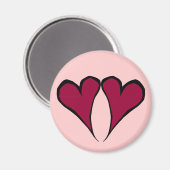 Valentijn Hearts Magnet (Voorkant / Achterkant)