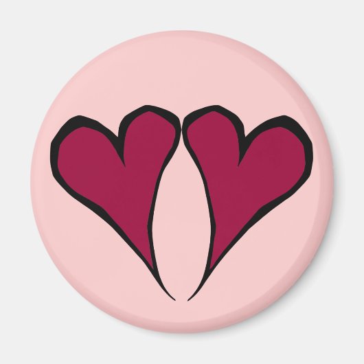 Valentijn Hearts Magnet (Voorkant)