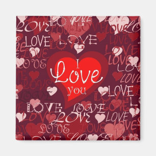 Valentijn Hearts Magnet