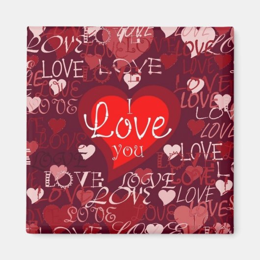 Valentijn Hearts Magnet (Voorkant)