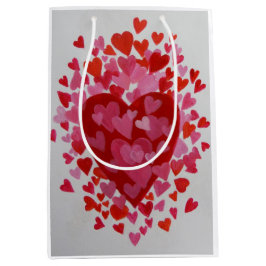 Valentijn Hearts Medium Cadeauzakje