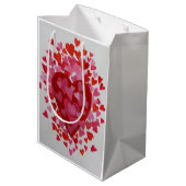 Valentijn Hearts Medium Cadeauzakje (Achterkant Gekanteld)
